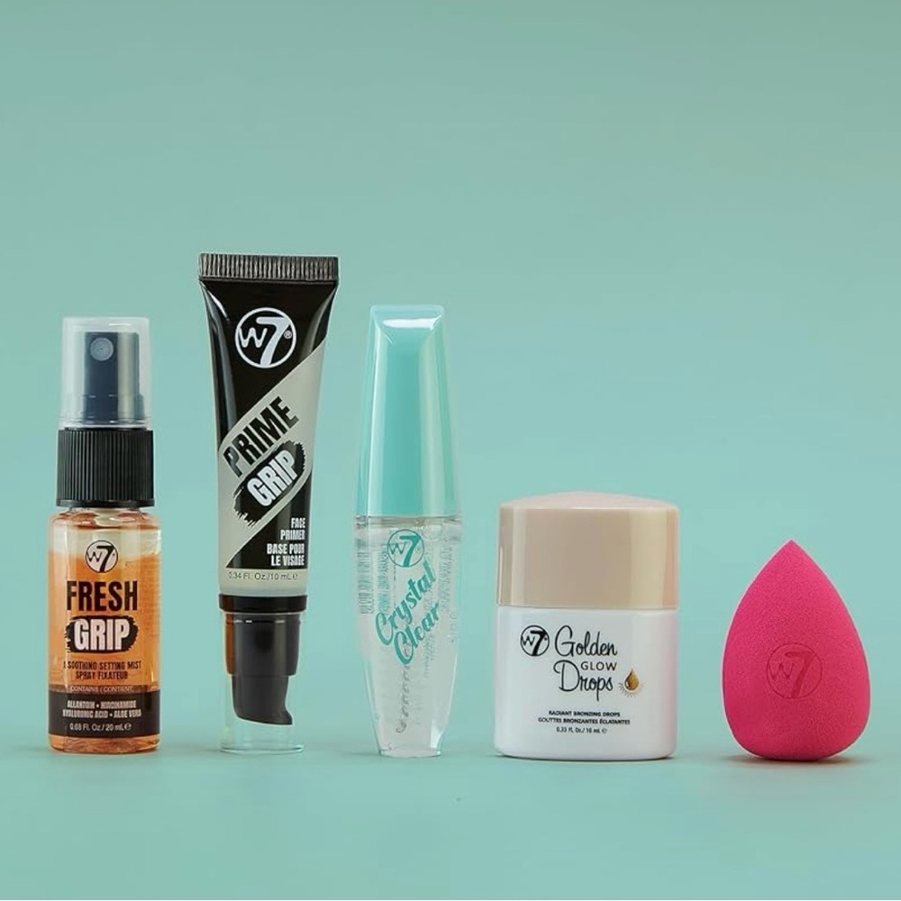 W7 Mini Makeup On the Go Essentials Gift Set with 5 items - New - Picture 2 of 4